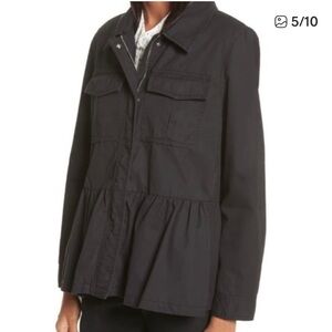 Kate Spade Broome Street military peplum jacket